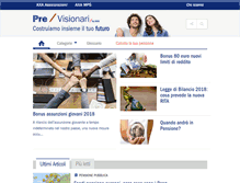 Tablet Screenshot of previsionari.it